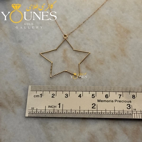 گردنبند ستاره مفتولی طلا